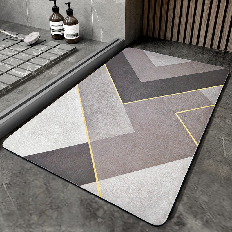 Tapis de Bain Super Absorbant en Peau de Nappa