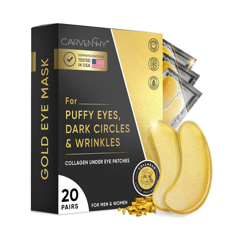 Patchs Masque Yeux Or 24 Carats – Anti-Poches & Anti-Rides