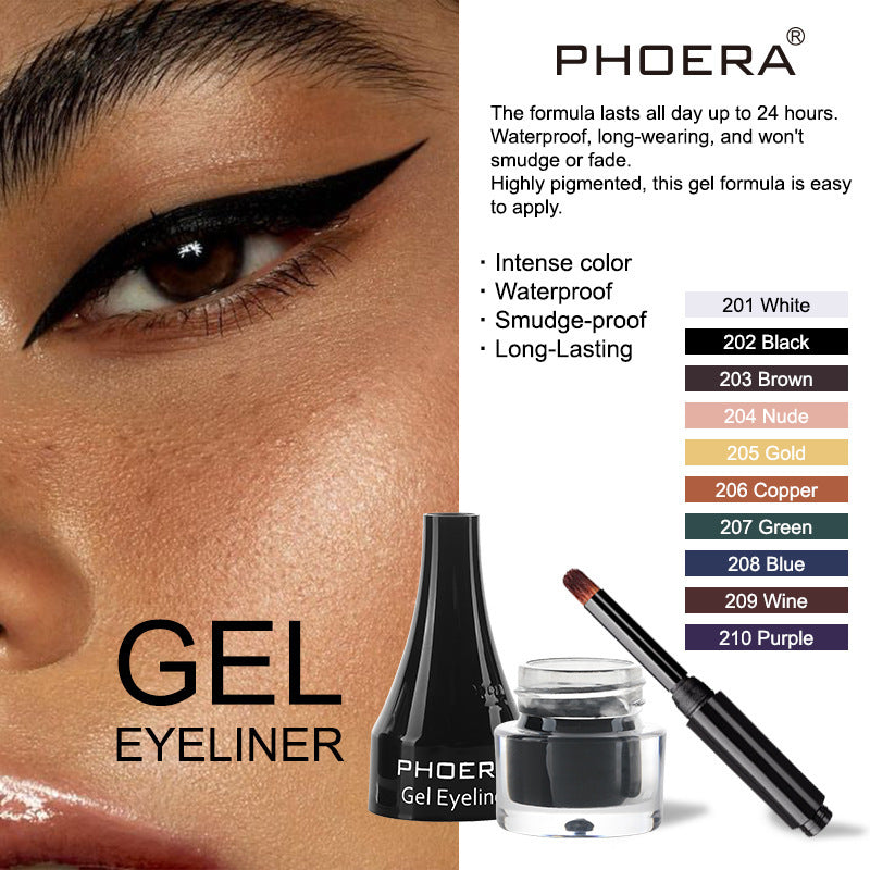 Eyeliner 10 Couleurs – Maquillage Haute Précision & Créatif