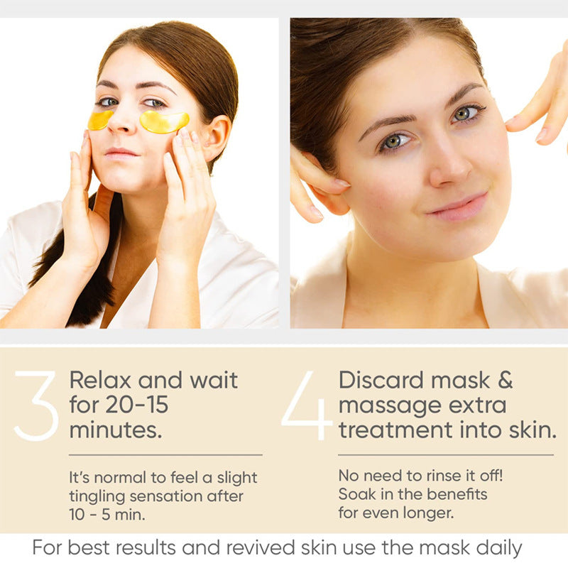 Patchs Masque Yeux Or 24 Carats – Anti-Poches & Anti-Rides
