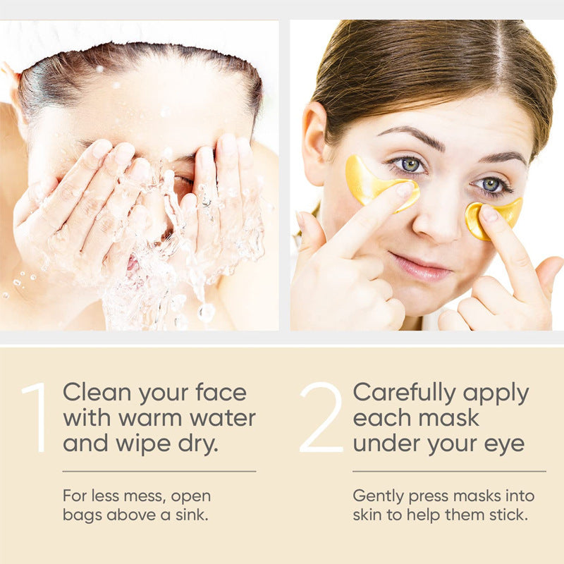 Patchs Masque Yeux Or 24 Carats – Anti-Poches & Anti-Rides