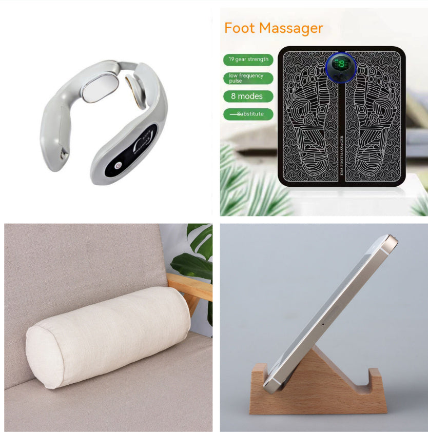Appareil de Massage Lymphatique EMS pour le Cou