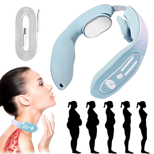 Appareil de Massage Lymphatique EMS pour le Cou